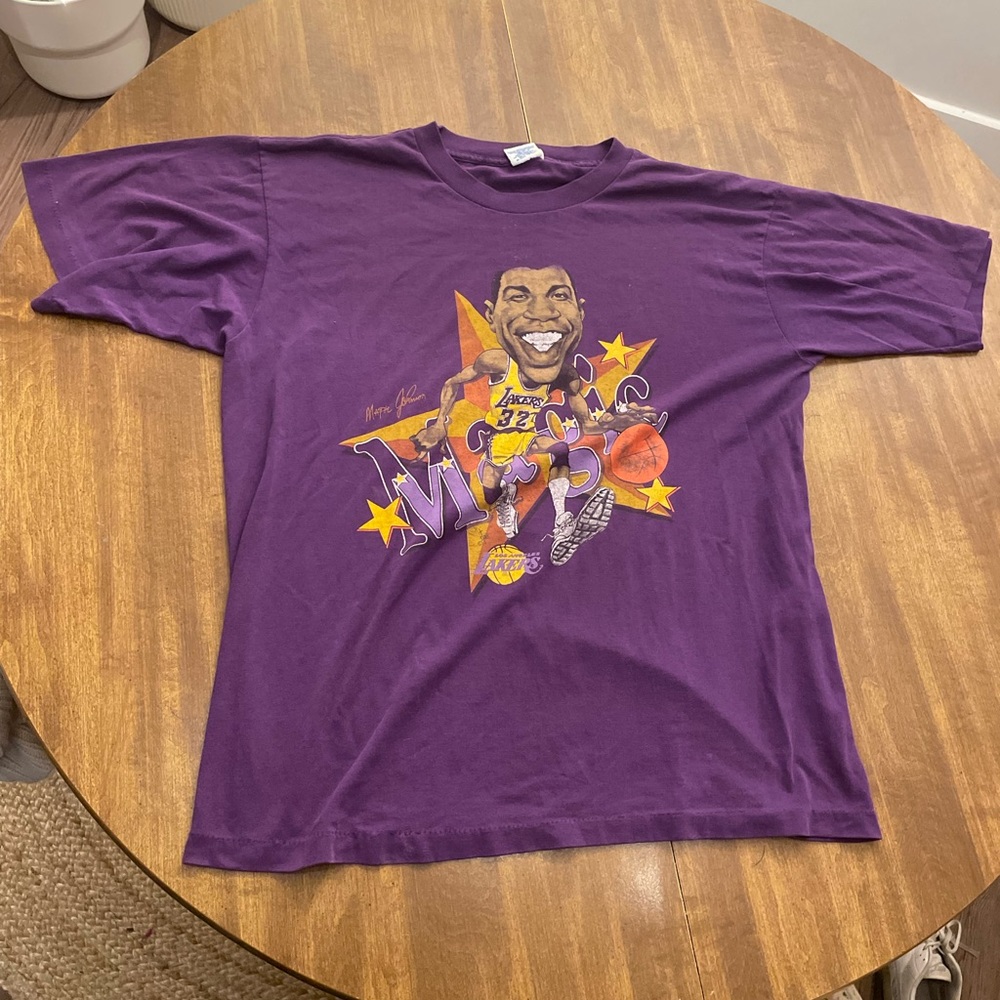 Vintage Magic Johnson Caricature T-Shirt